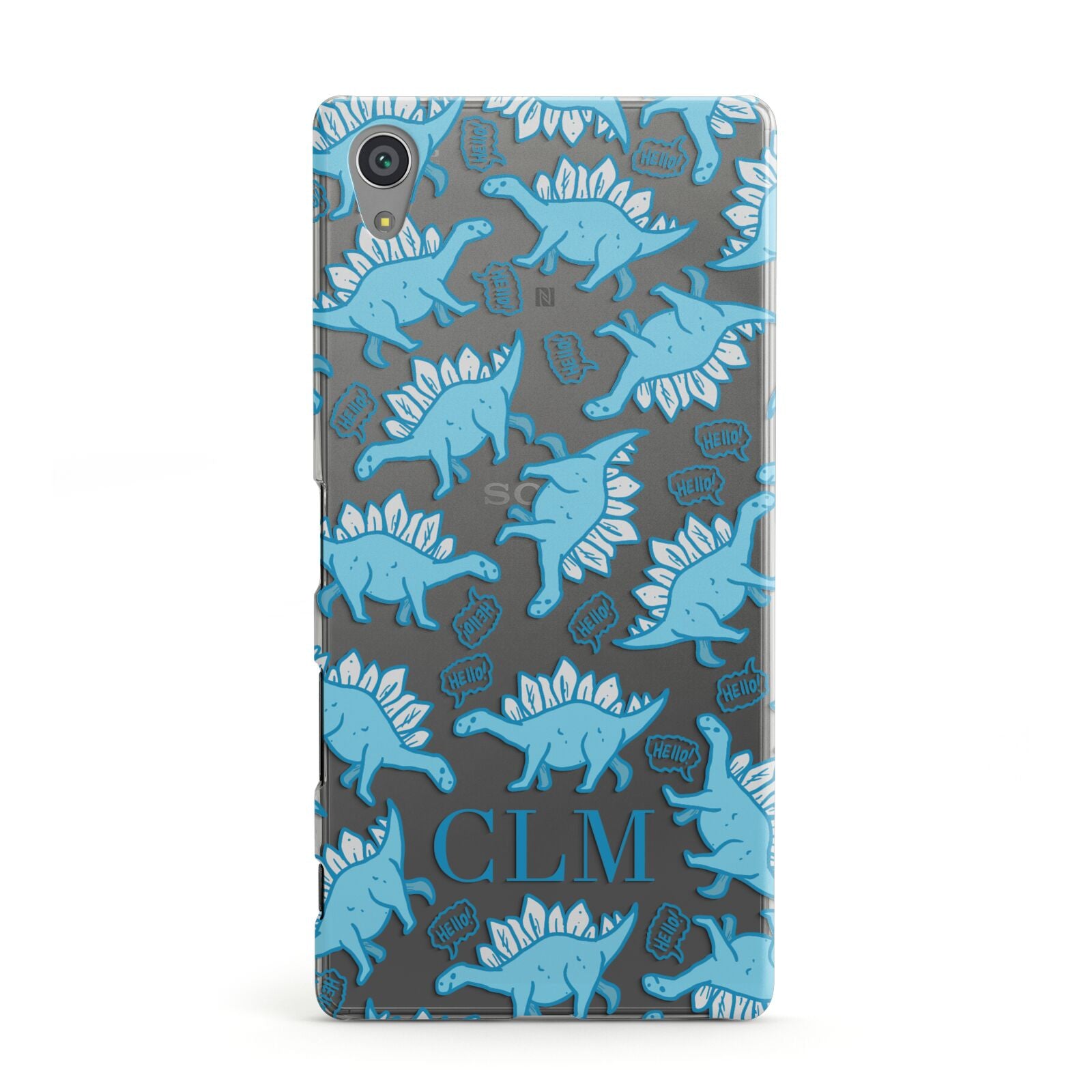 Personalised Dinosaur Initials Sony Xperia Case