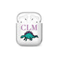 Personalised Dinosaur Monogrammed AirPods Case