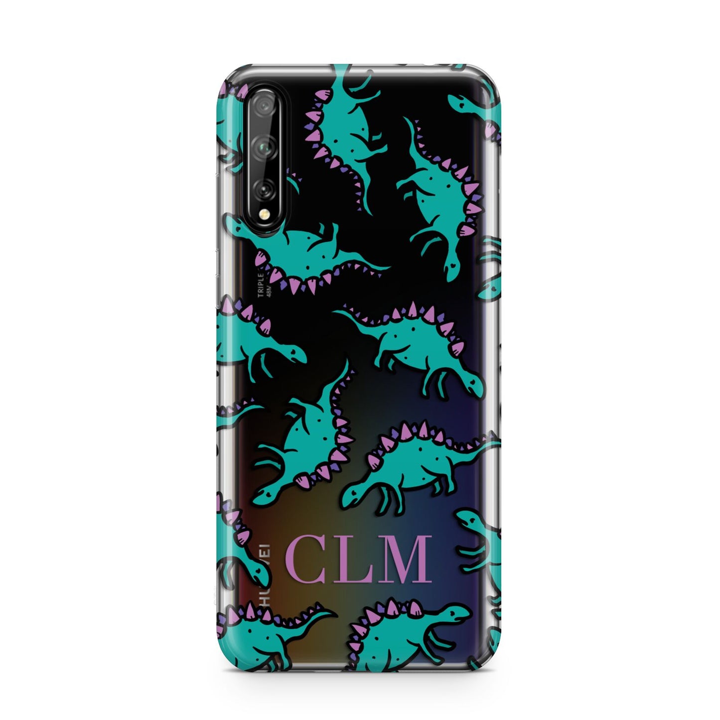 Personalised Dinosaur Monogrammed Huawei Enjoy 10s Phone Case
