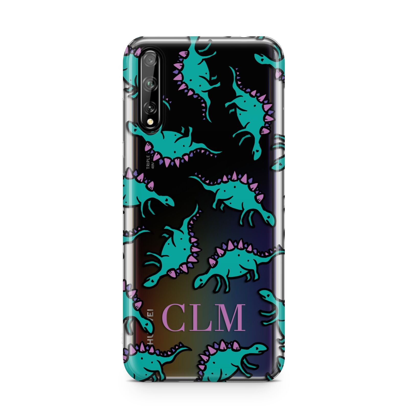 Personalised Dinosaur Monogrammed Huawei Enjoy 10s Phone Case