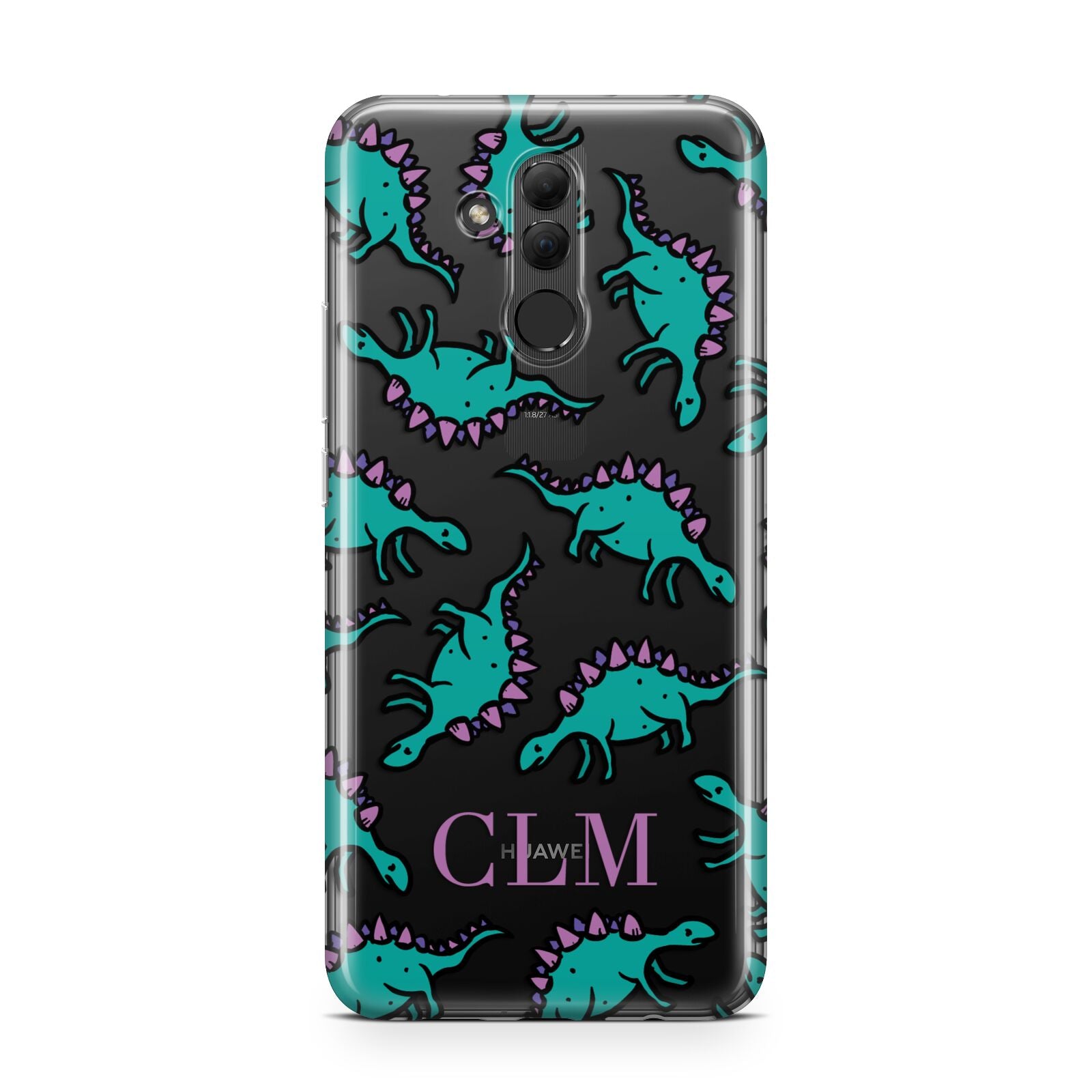 Personalised Dinosaur Monogrammed Huawei Mate 20 Lite