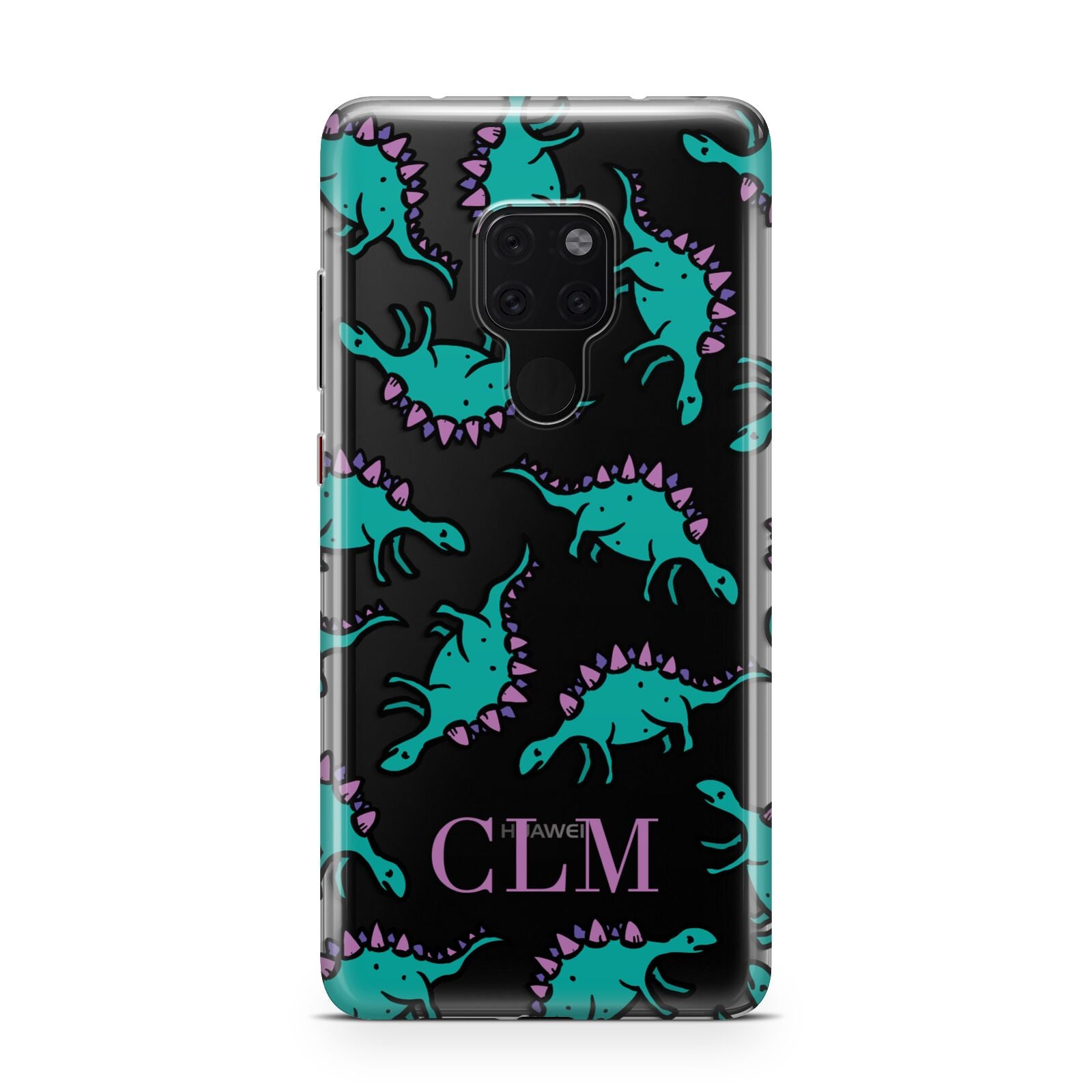 Personalised Dinosaur Monogrammed Huawei Mate 20 Phone Case