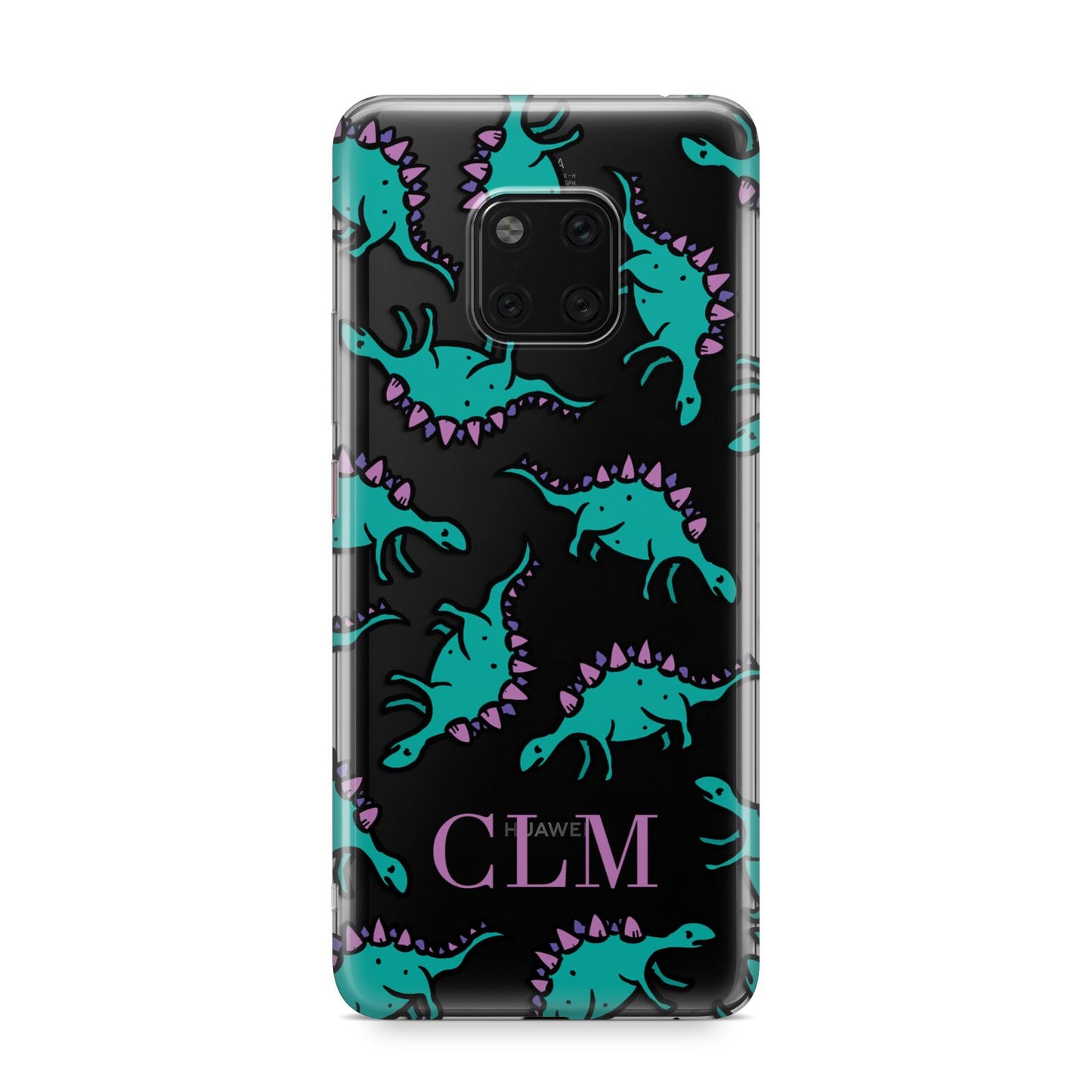 Personalised Dinosaur Monogrammed Huawei Mate 20 Pro Phone Case