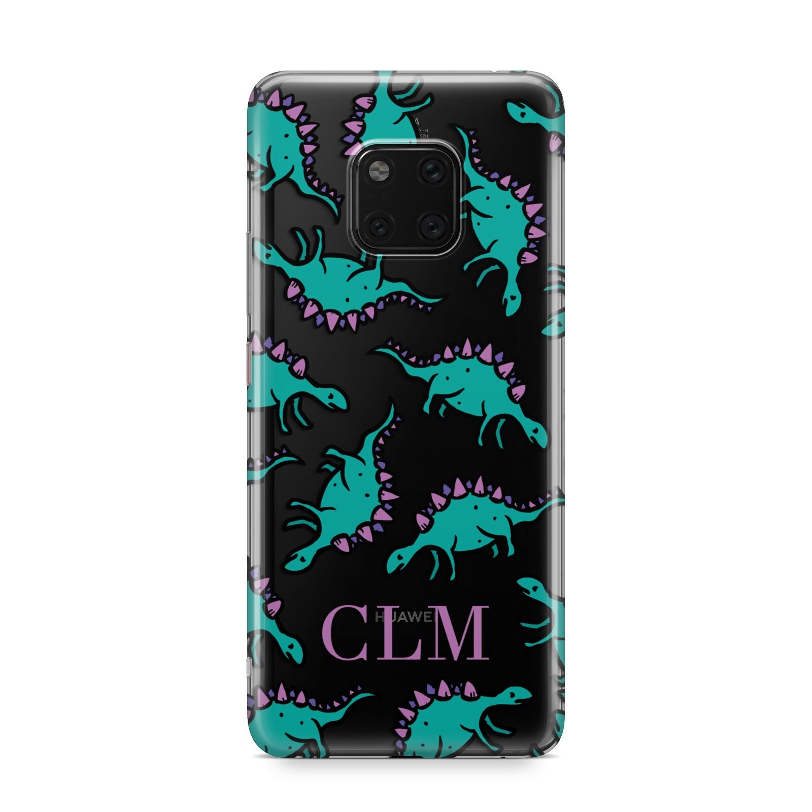 Personalised Dinosaur Monogrammed Huawei Mate 20 Pro Phone Case