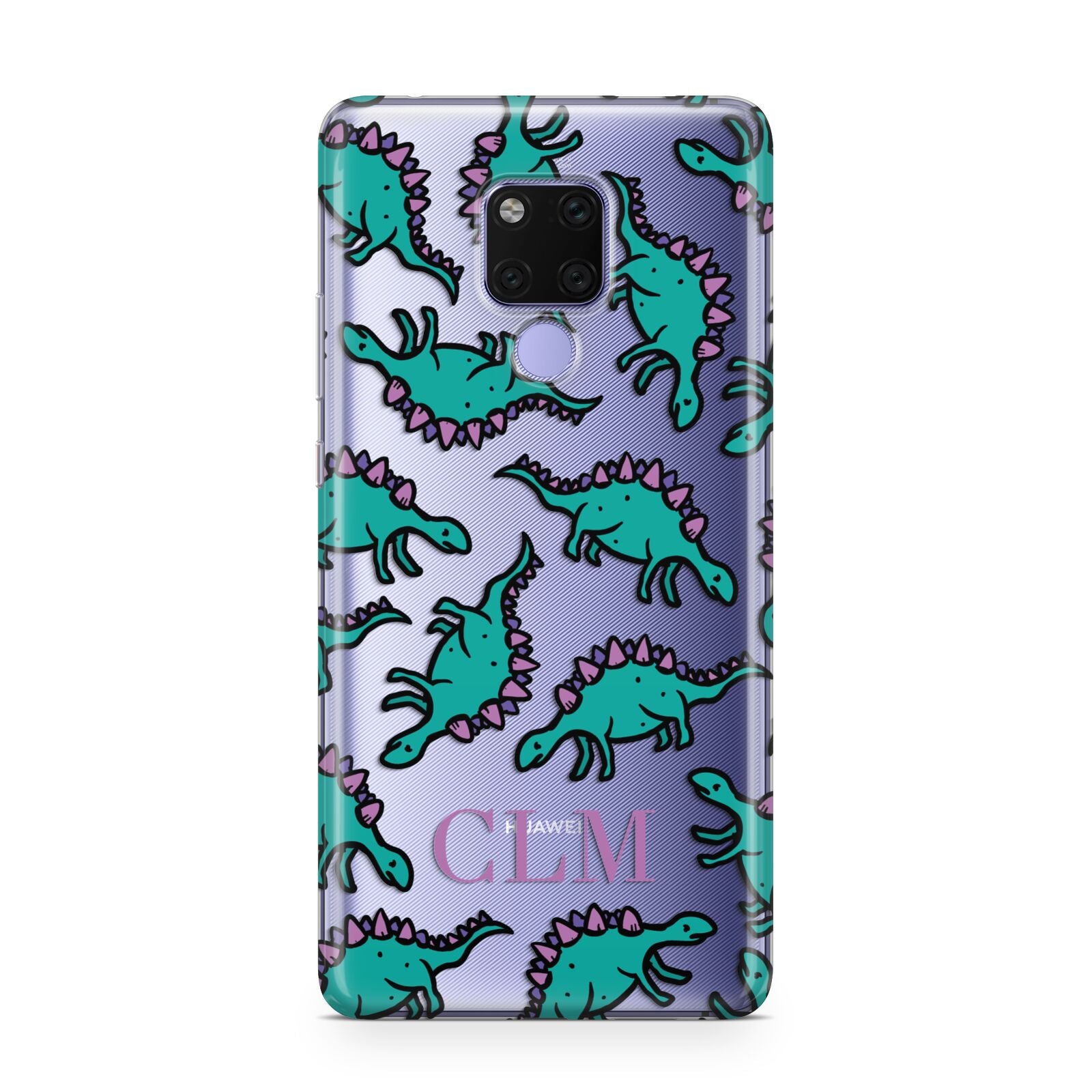 Personalised Dinosaur Monogrammed Huawei Mate 20X Phone Case