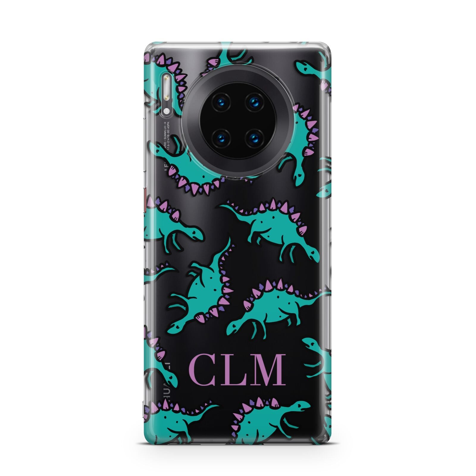 Personalised Dinosaur Monogrammed Huawei Mate 30 Pro Phone Case