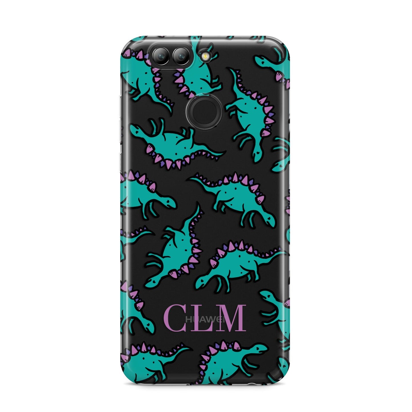 Personalised Dinosaur Monogrammed Huawei Nova 2s Phone Case