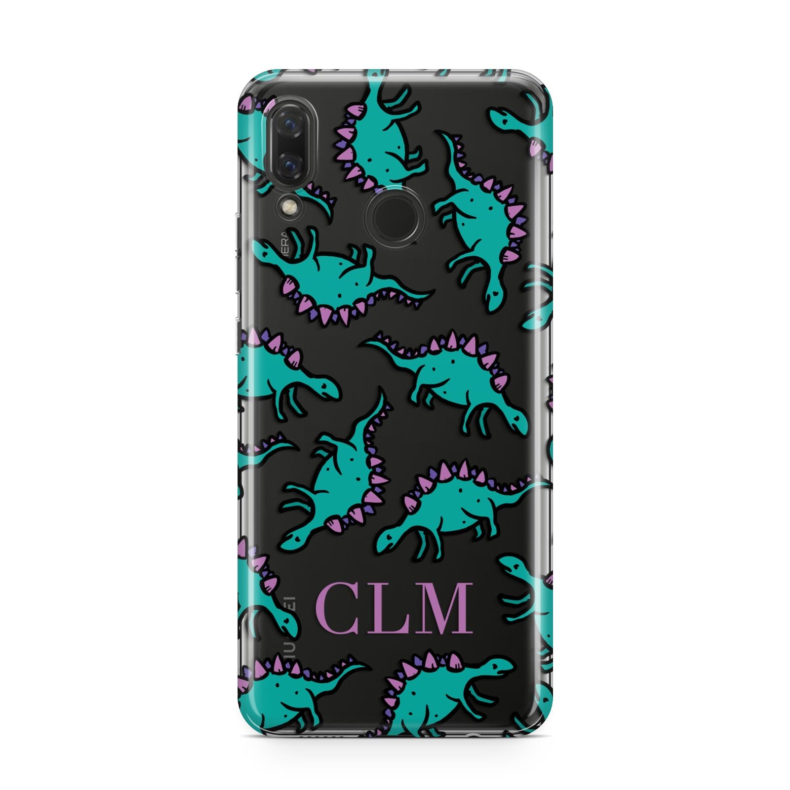 Personalised Dinosaur Monogrammed Huawei Nova 3 Phone Case