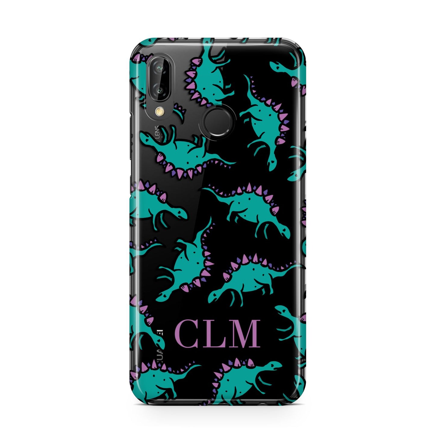 Personalised Dinosaur Monogrammed Huawei P20 Lite Phone Case