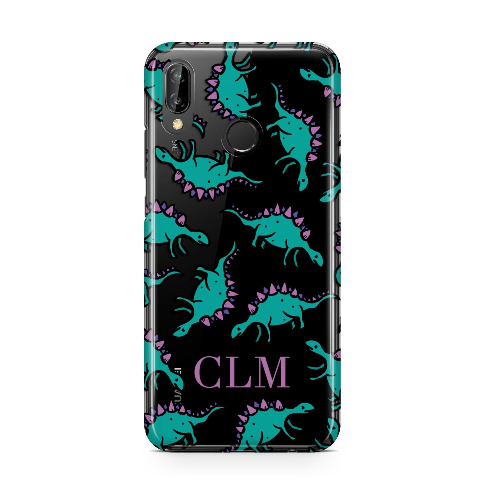 Personalised Dinosaur Monogrammed Huawei P20 Lite Phone Case