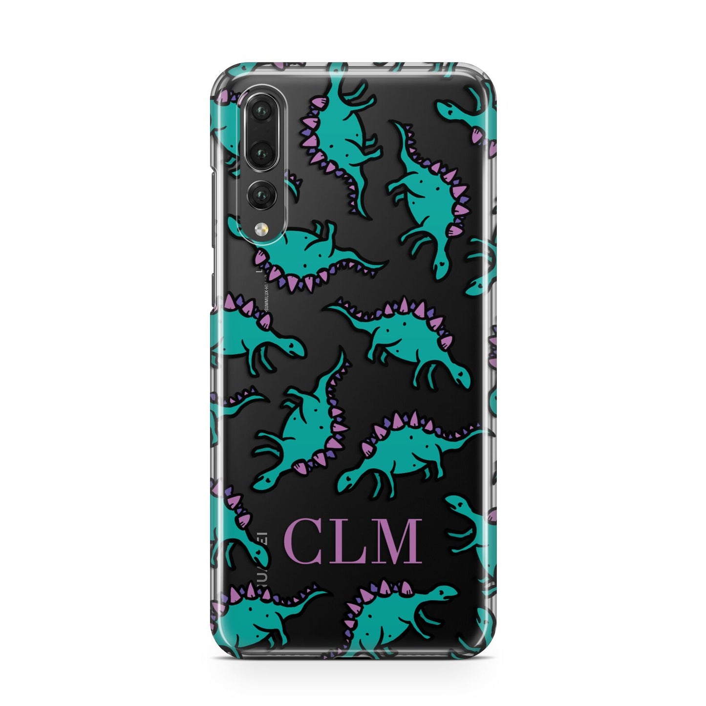 Personalised Dinosaur Monogrammed Huawei P20 Pro Phone Case