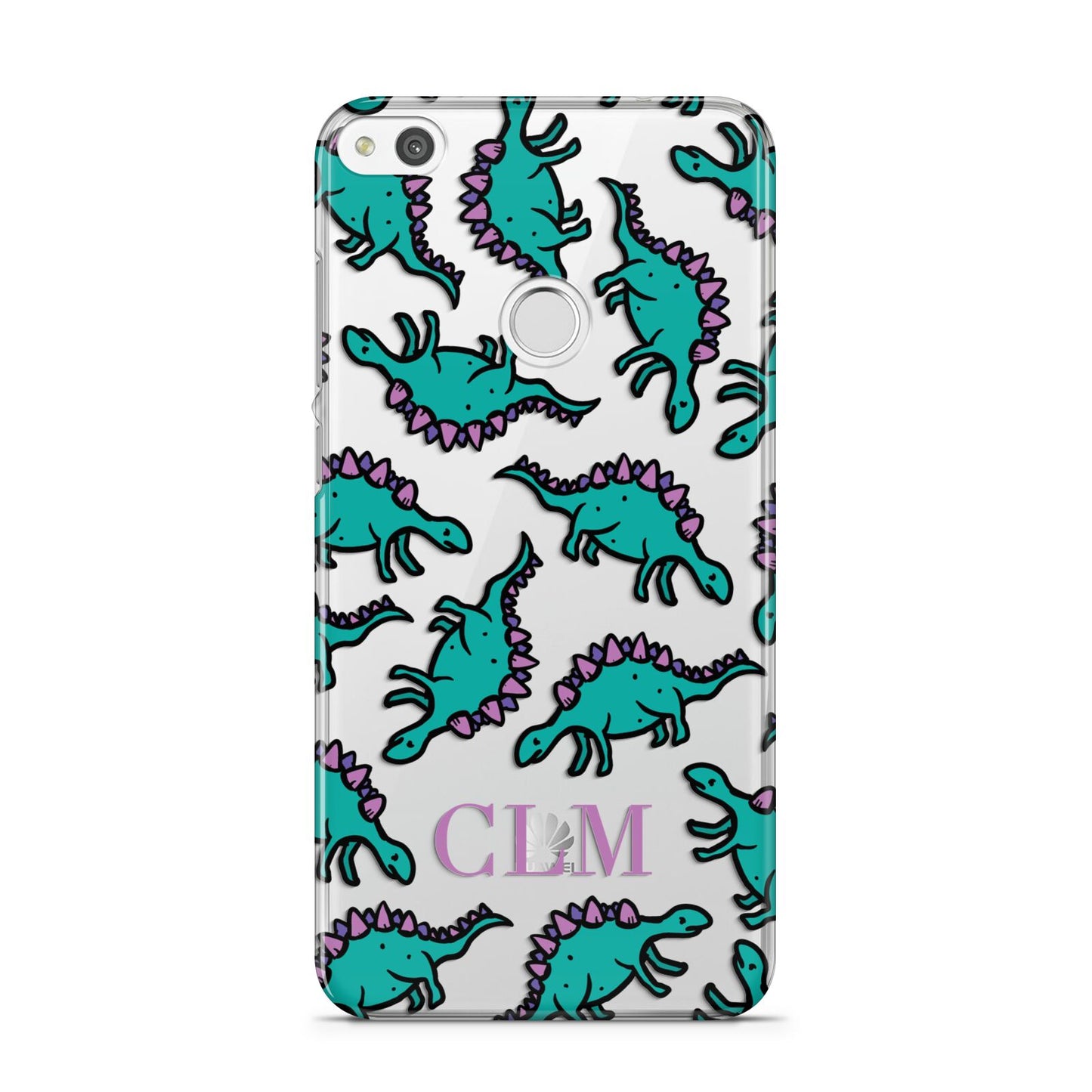 Personalised Dinosaur Monogrammed Huawei P8 Lite Case