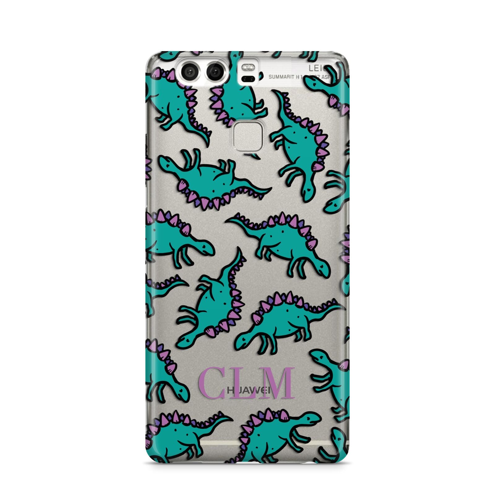 Personalised Dinosaur Monogrammed Huawei P9 Case