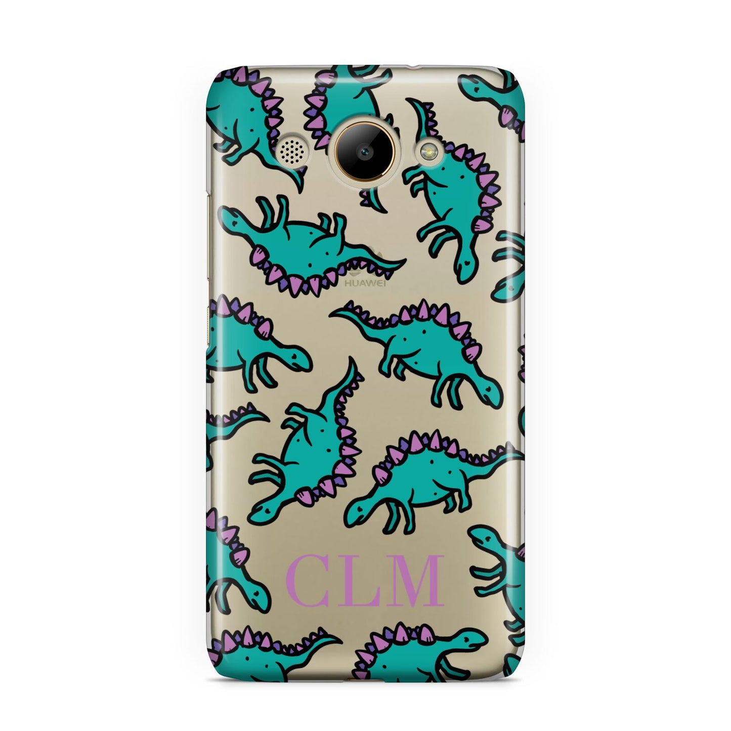 Personalised Dinosaur Monogrammed Huawei Y3 2017