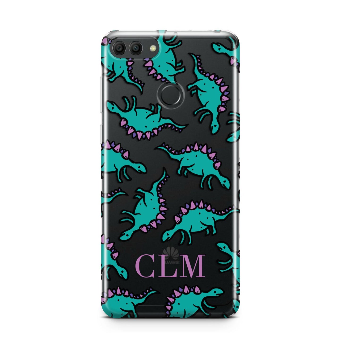Personalised Dinosaur Monogrammed Huawei Y9 2018