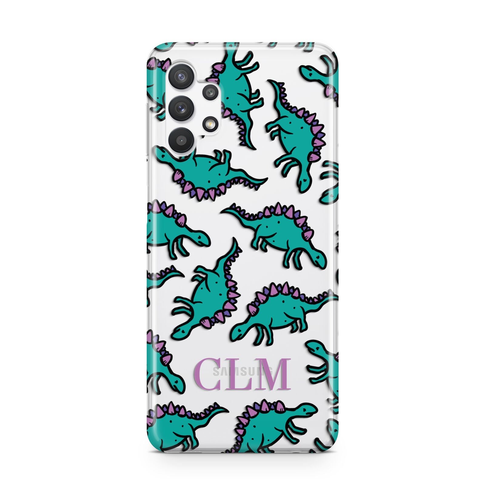 Personalised Dinosaur Monogrammed Samsung A32 5G Case