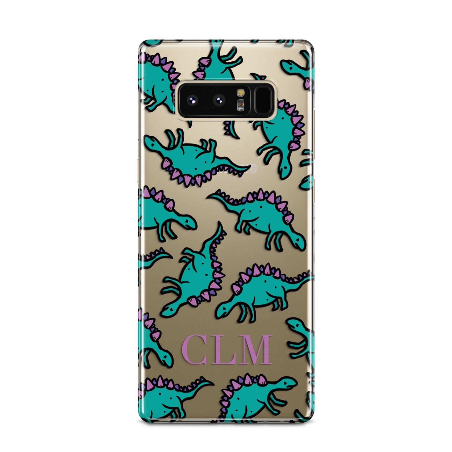 Personalised Dinosaur Monogrammed Samsung Galaxy Note 8 Case