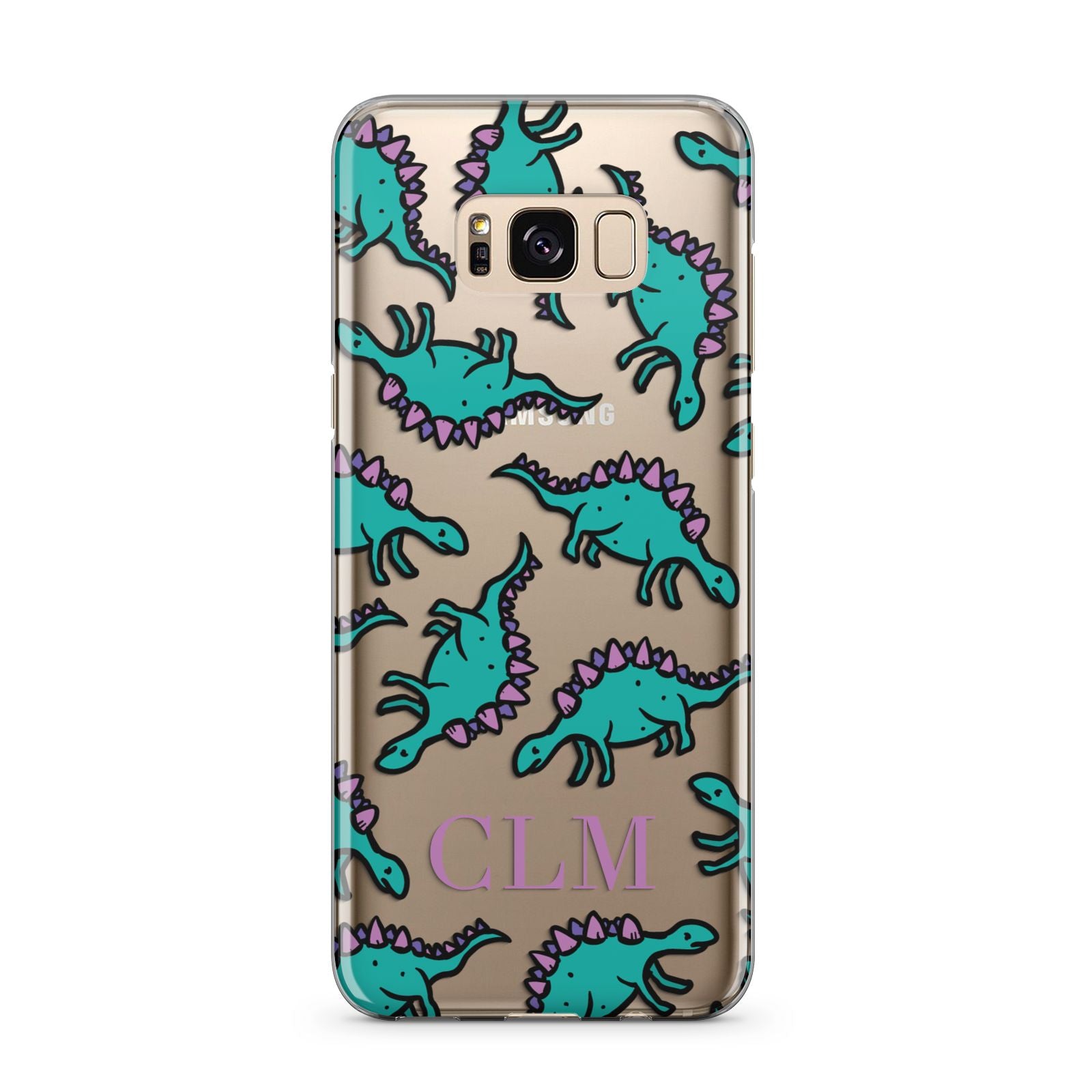 Personalised Dinosaur Monogrammed Samsung Galaxy S8 Plus Case
