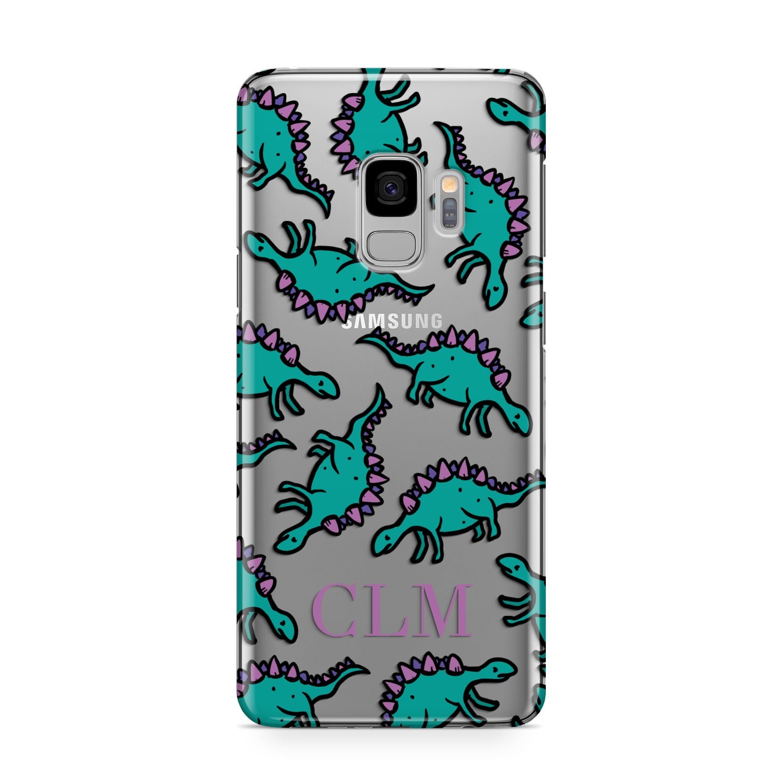 Personalised Dinosaur Monogrammed Samsung Galaxy S9 Case