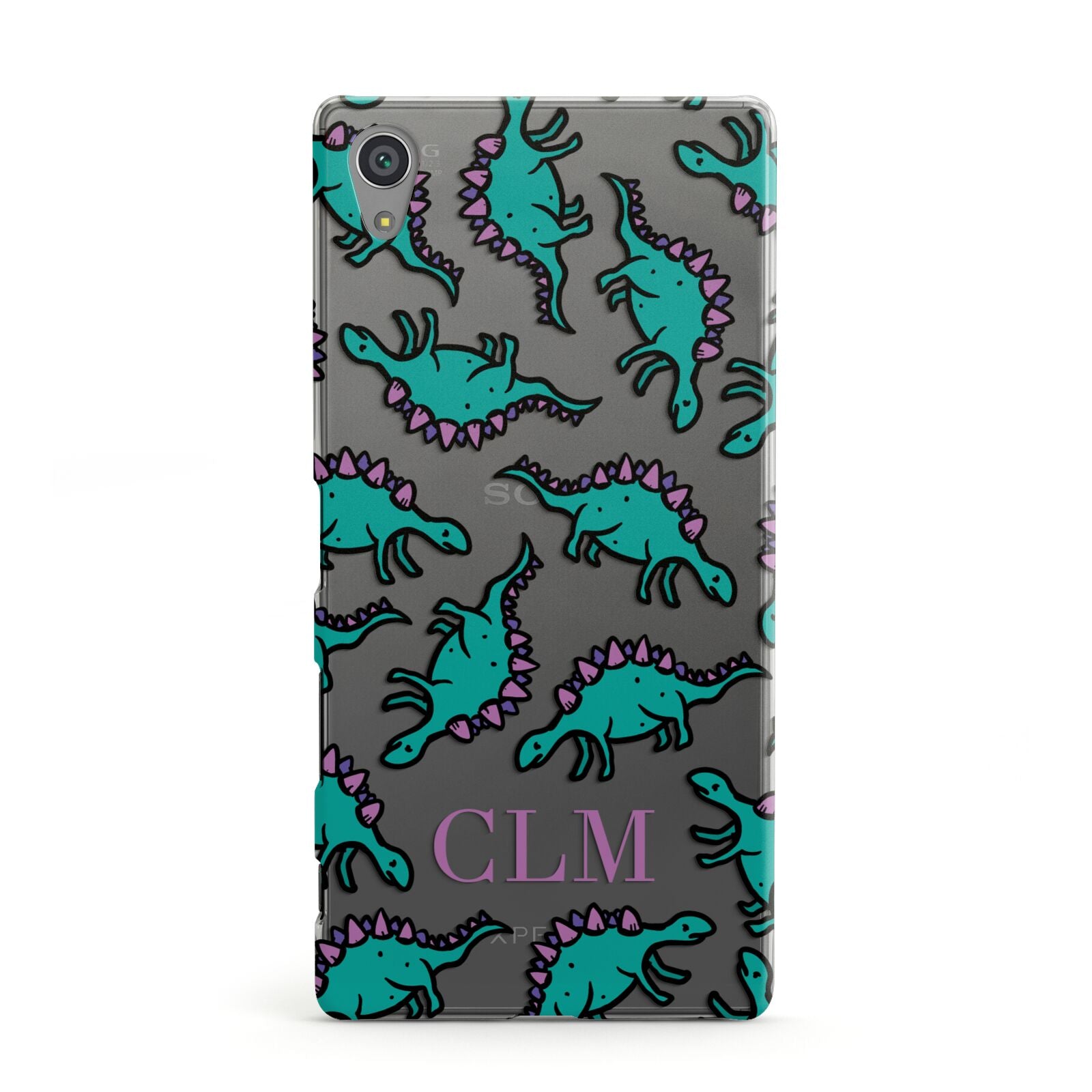 Personalised Dinosaur Monogrammed Sony Xperia Case