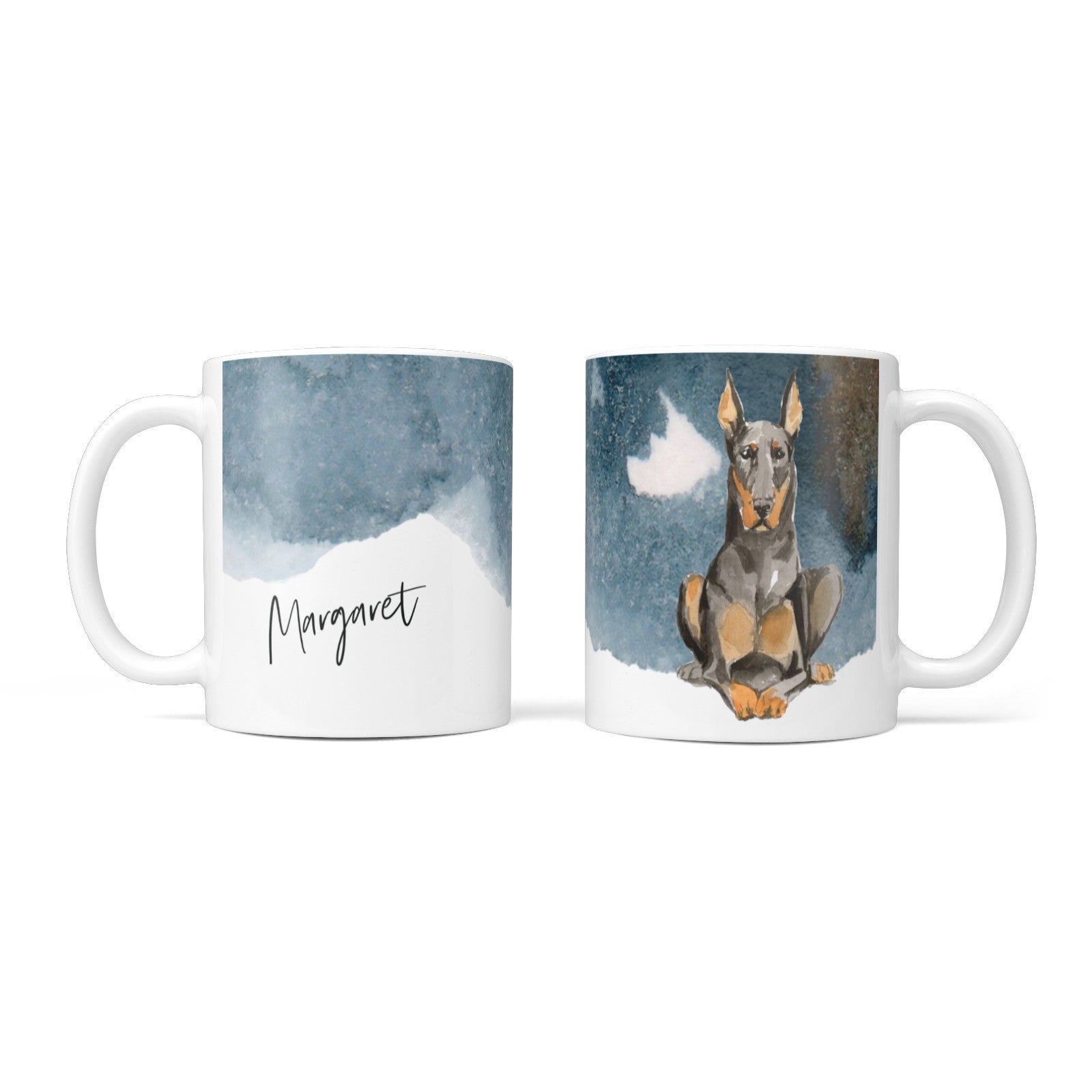 Personalised Doberman Dog 10oz Mug Alternative Image 3