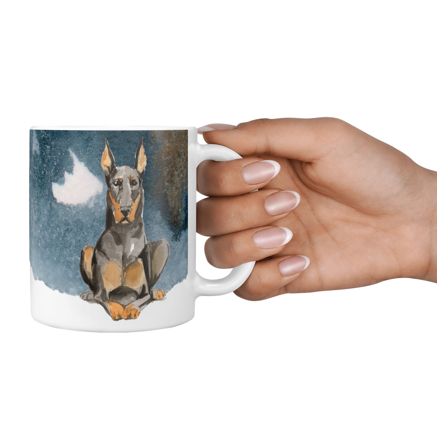 Personalised Doberman Dog 10oz Mug Alternative Image 4
