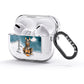 Personalised Doberman Dog AirPods Glitter Case 3rd Gen Side Image
