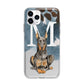 Personalised Doberman Dog Apple iPhone 11 Pro in Silver with Bumper Case