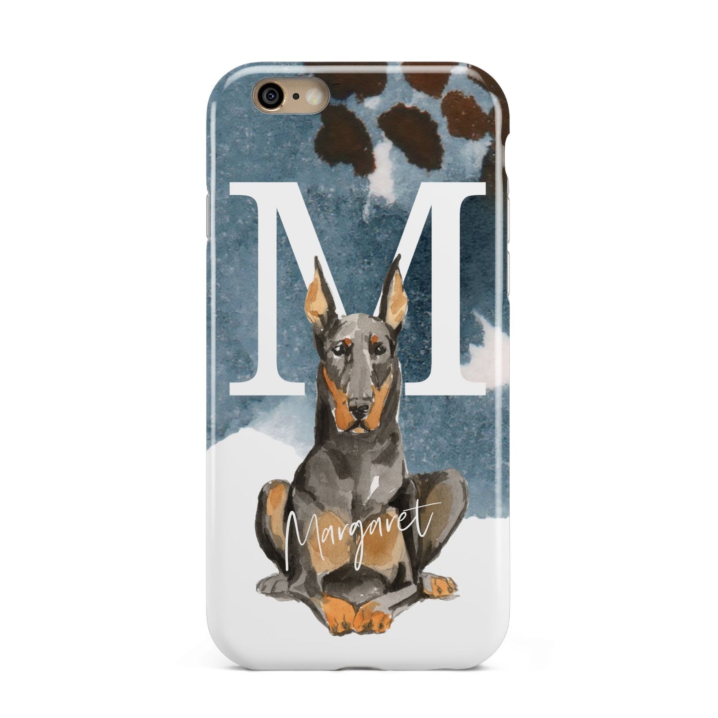 Personalised Doberman Dog Apple iPhone 6 3D Tough Case