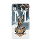 Personalised Doberman Dog Apple iPhone XR White 3D Snap Case