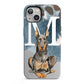 Personalised Doberman Dog iPhone 13 Full Wrap 3D Tough Case