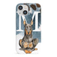 Personalised Doberman Dog iPhone 13 Mini Full Wrap 3D Snap Case