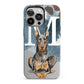 Personalised Doberman Dog iPhone 13 Pro Full Wrap 3D Tough Case