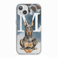 Personalised Doberman Dog iPhone 13 TPU Impact Case with White Edges
