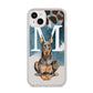 Personalised Doberman Dog iPhone 14 Plus Clear Tough Case Starlight