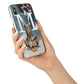 Personalised Doberman Dog iPhone X Bumper Case on Silver iPhone Alternative Image 2
