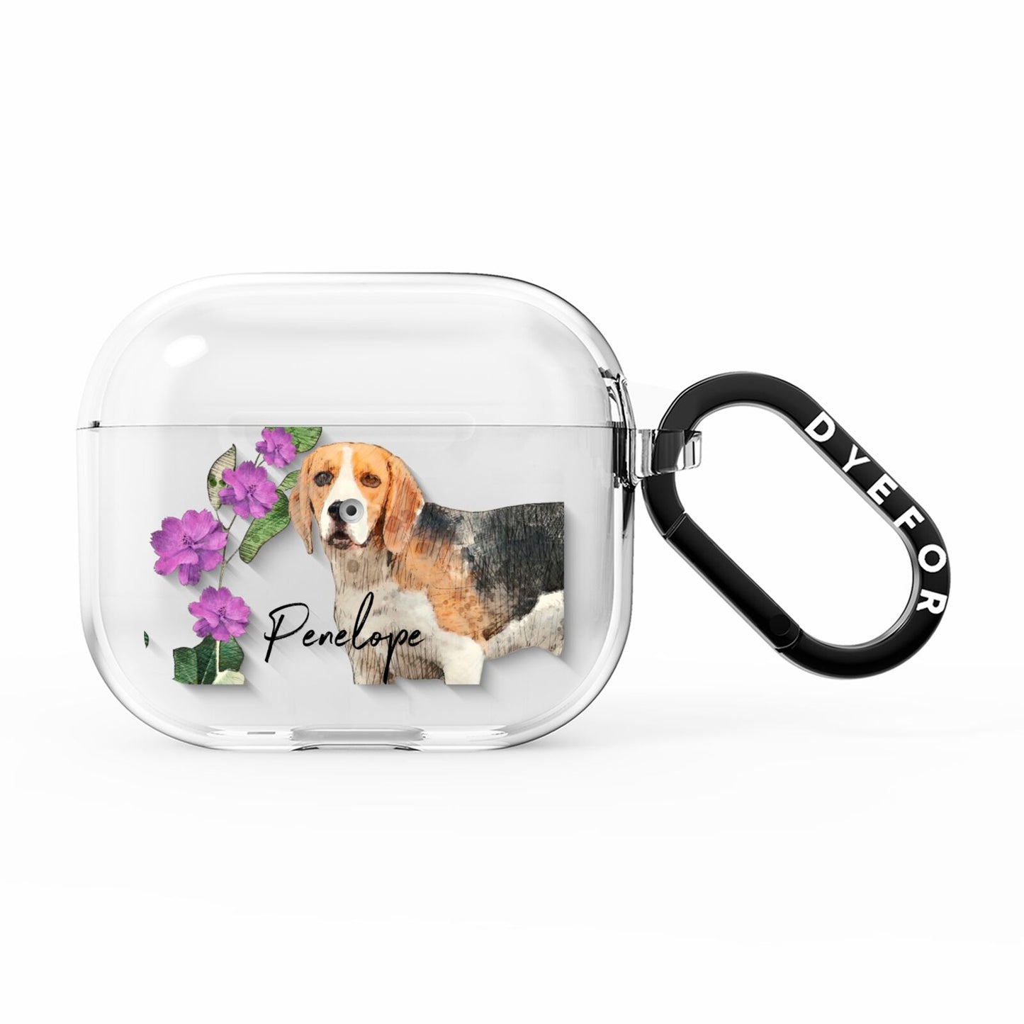 Personalised Dog AirPods Clear Case 3rd Gen