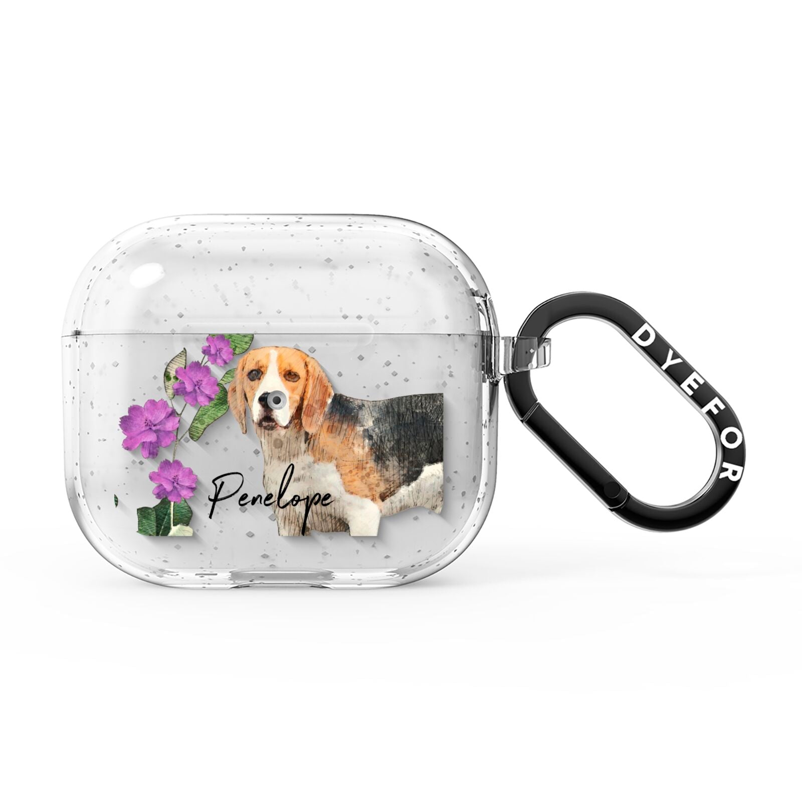 Personalised Dog AirPods Glitter Case 3rd Gen