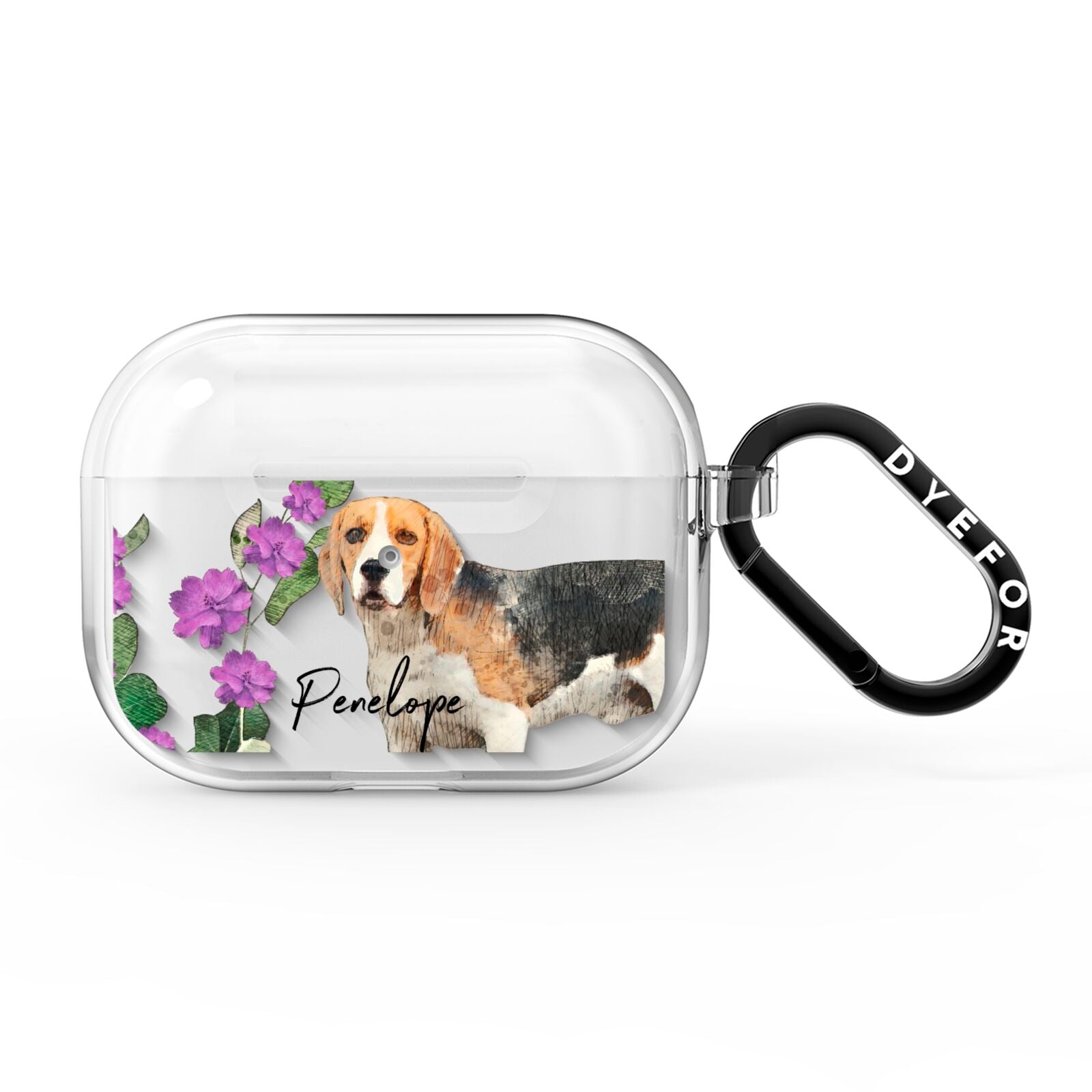 Personalised Dog AirPods Pro Clear Case
