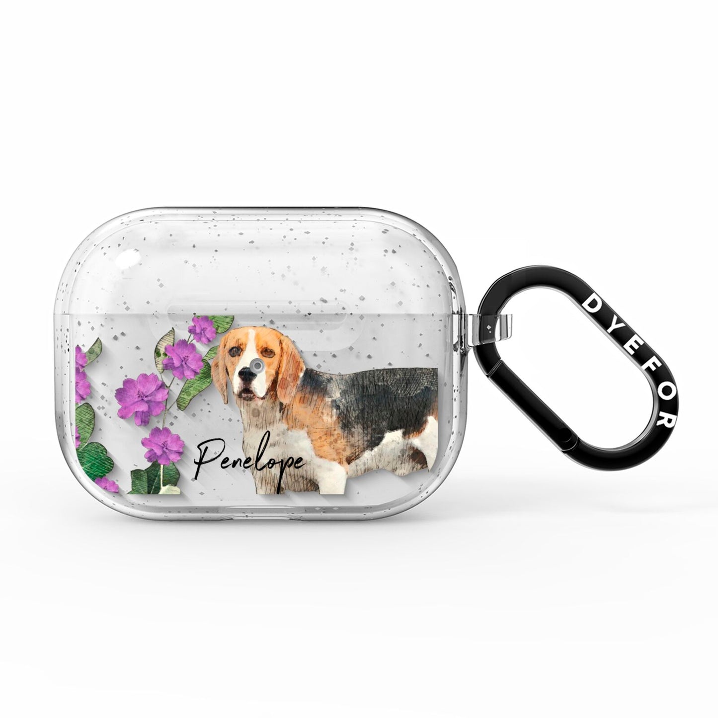 Personalised Dog AirPods Pro Glitter Case