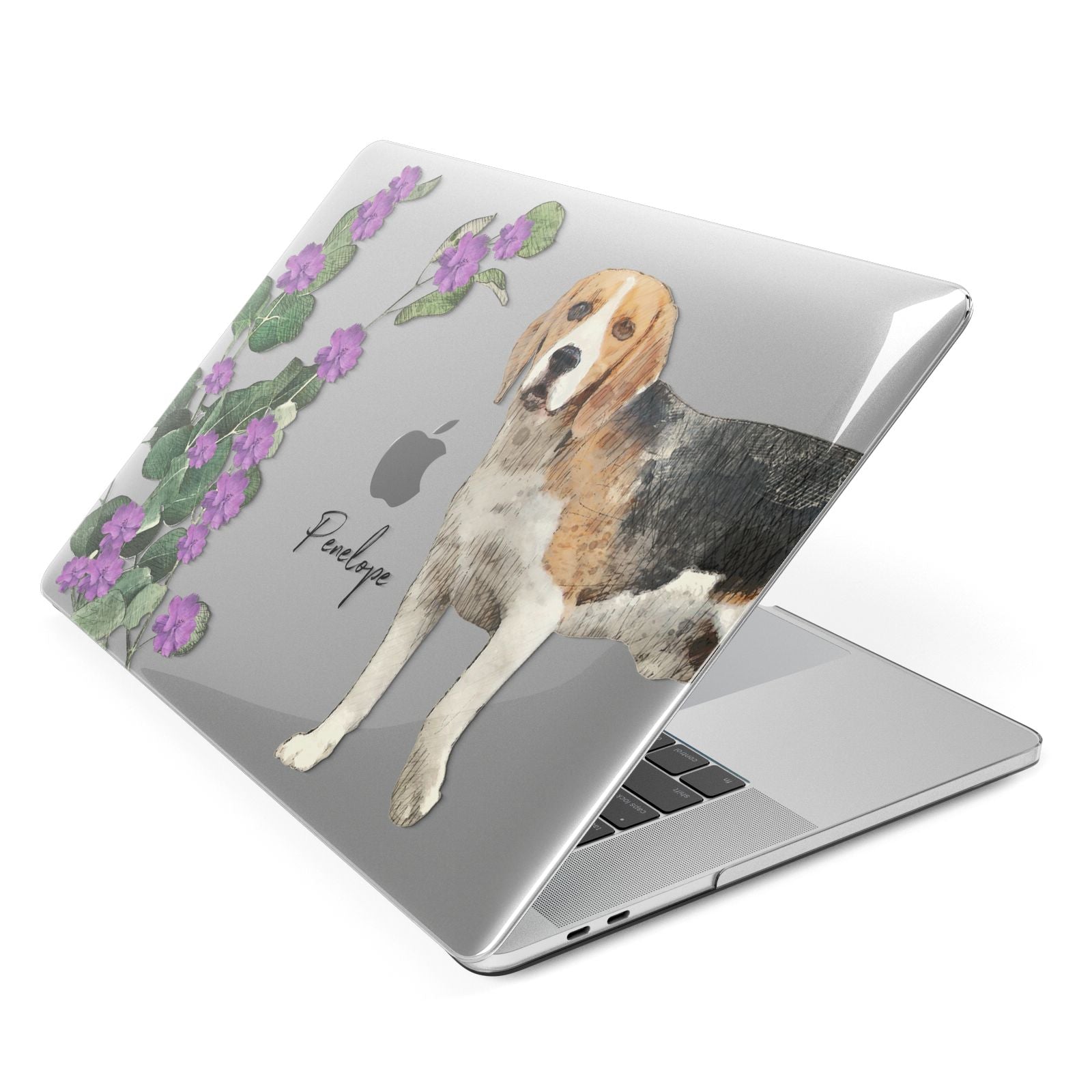 Personalised Dog Apple MacBook Case Side View