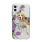 Personalised Dog Apple iPhone 11 in White with Bumper Case