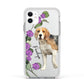 Personalised Dog Apple iPhone 11 in White with White Impact Case
