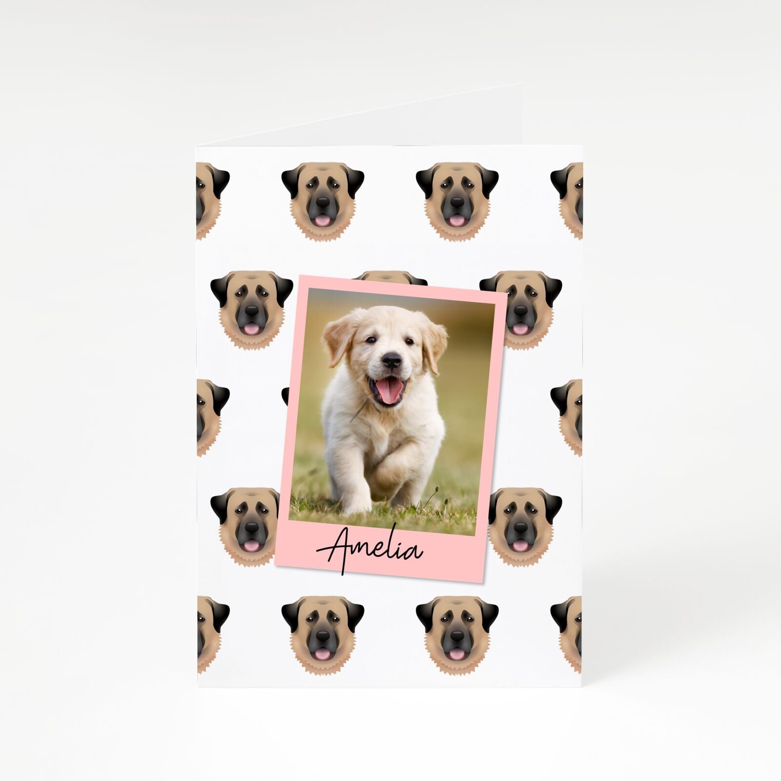 Personalised Dog Photo A5 Greetings Card