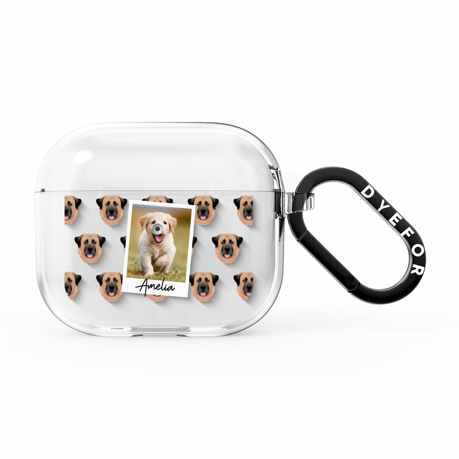 Personalised Dog Photo AirPods Clear Case 3rd Gen