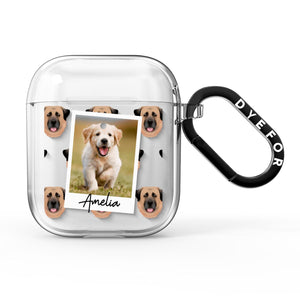 Personalisierte AirPods-Hülle mit Hundefoto