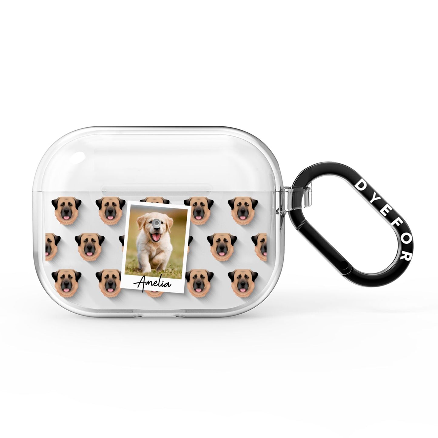 Personalised Dog Photo AirPods Pro Clear Case