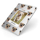 Personalised Dog Photo Apple iPad Case on Silver iPad Side View