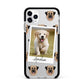 Personalised Dog Photo Apple iPhone 11 Pro Max in Silver with Black Impact Case