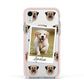Personalised Dog Photo Apple iPhone XR Impact Case Pink Edge on Silver Phone